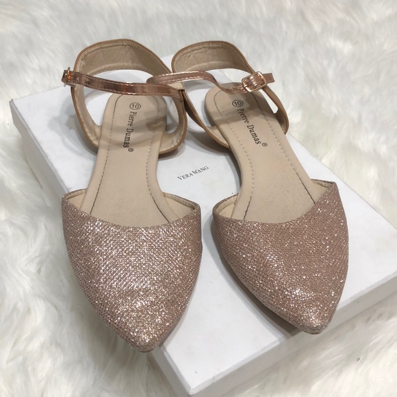 Pierre Dumas Shoes - Pierre Dumas tans sparkly sandals size 10